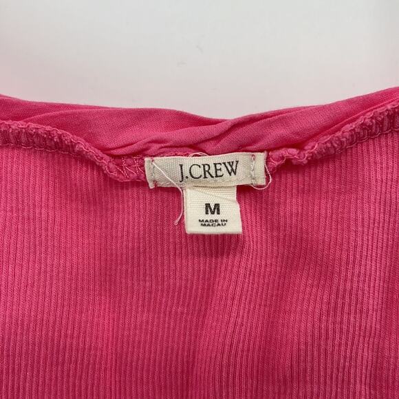 J. Crew Basic Ribbed Tank Top - Pink - Medium - Picture 3 of 5